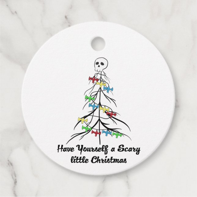 Viel beängstigendes Weihnachten! Geschenkanhänger (Vorderseite)
