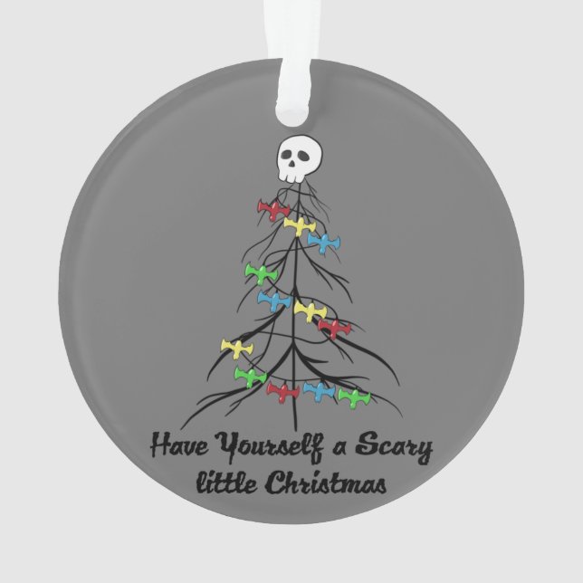 Viel beängstigendes Weihnachten! Ornament (Rückseite)