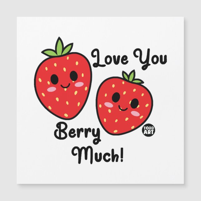 viel Beere Magnetkarte (Vorderseite)