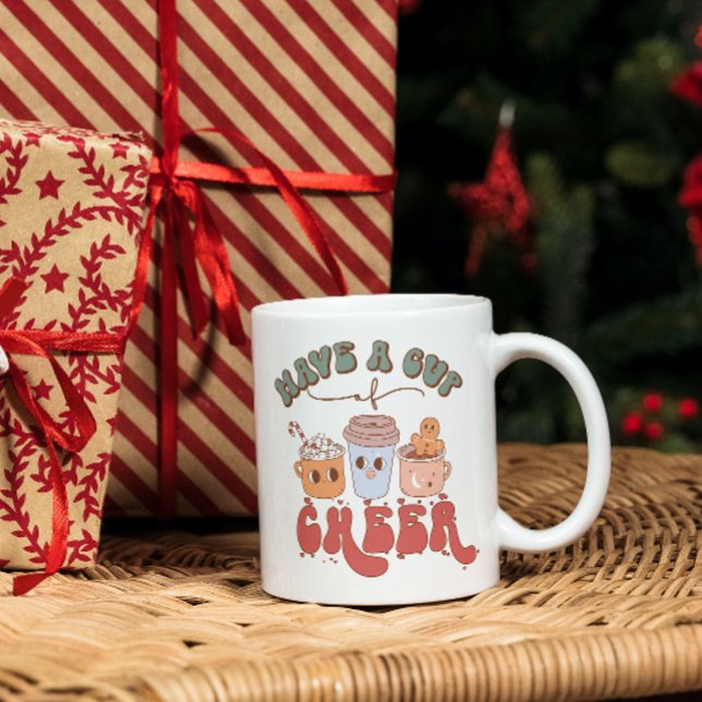 Viel Beifall: Weihnachts-Drink-Tasse Kaffeetasse (Von Creator hochgeladen)