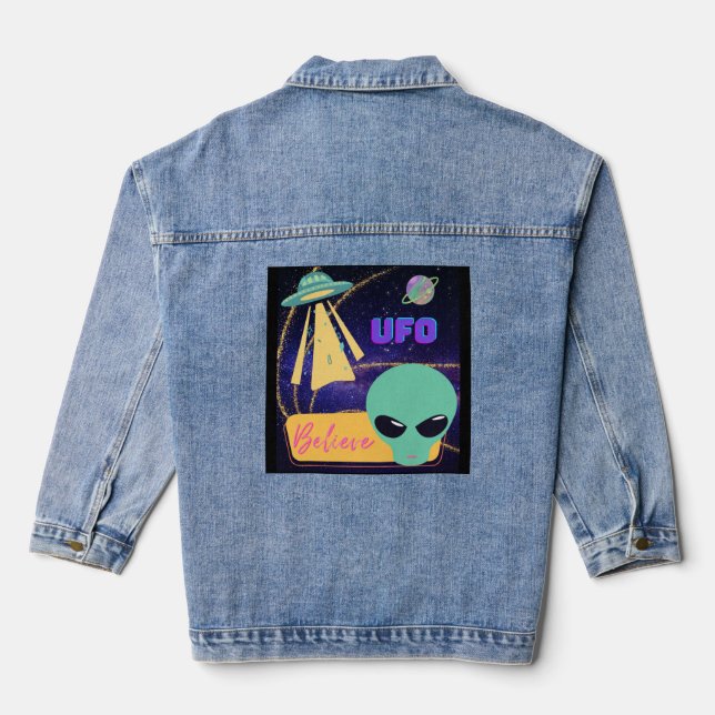 Viel, extraterrestra glauben jeansjacke (Rückseite)