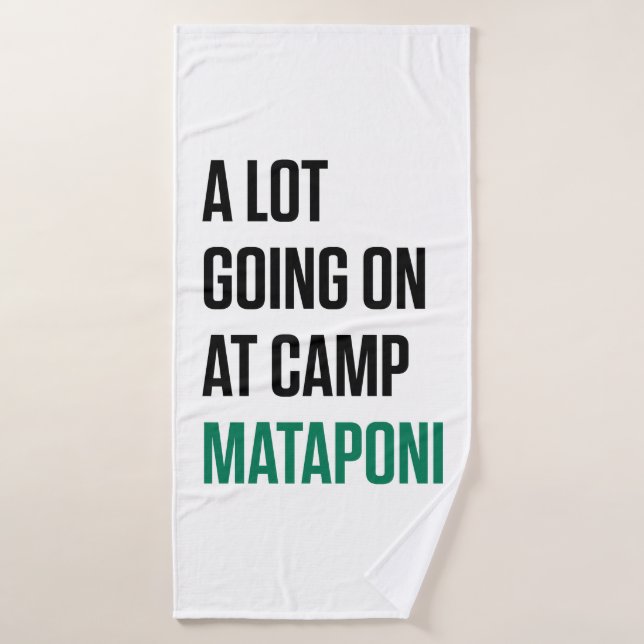 Viel geht im Camp Mataponi vor sich Badehandtuch (Badehandtuch)
