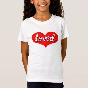 Viel geliebt - angepasste Mädchen T-Shirt