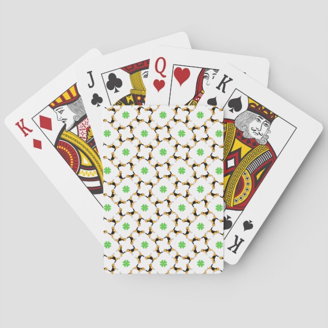 Viel Glück Beagle Spielkarten (Rückseite)