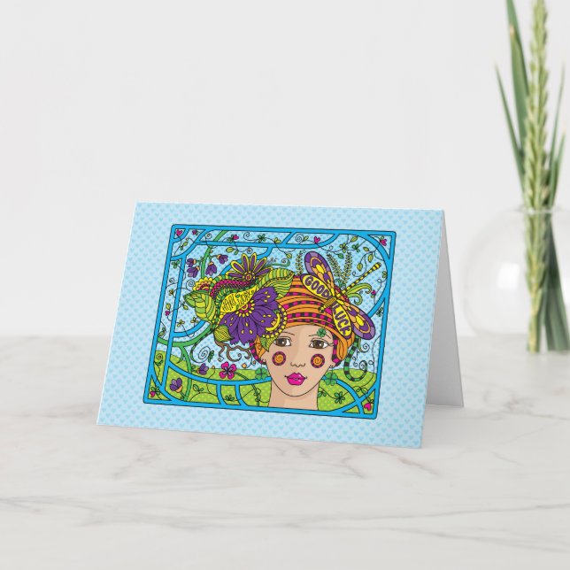 Viel Glück_Begrüßung Karte (Vorderseite)