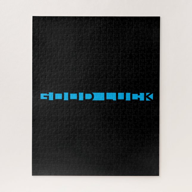 Viel Glück Blue Black Hard Tricky Challenging Evil (Vertikal)