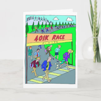 Viel Glück Card für Marathon Runner - 401K Race Karte