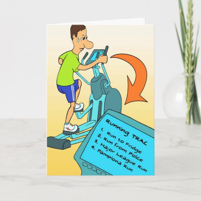 Viel Glück Card für Marathoner - Pamplona Run Karte (Vorderseite)
