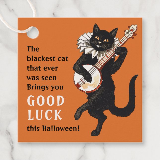 Viel Glück CC1156 Halloween Geschenkanhänger (Vorderseite)