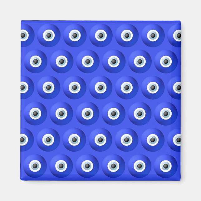 Viel Glück Charme gegen das böse Augenmuster Magnet (Vorne)