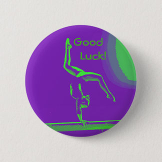 Viel Glück Gymnastknopf Button