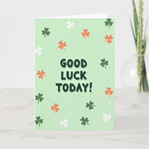 Viel Glück Heute Shamrock-Karte Karte