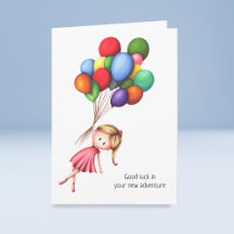 Viel Glück in Your Adventure Girl with Balloons