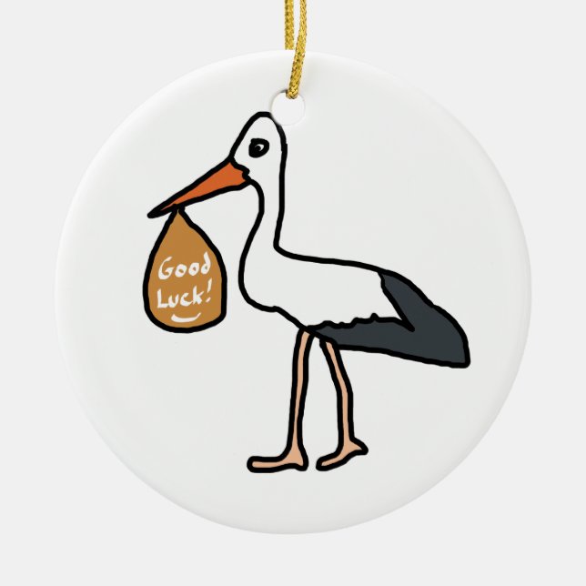 VIEL GLÜCK IVF KERAMIK ORNAMENT (Vorne)