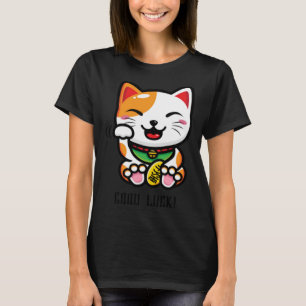 Viel Glück Japanisch Maneki Neko Lucky Charm Cat K T-Shirt