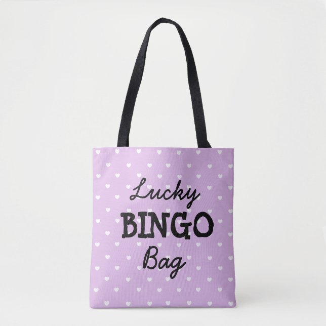 Viel Glück LILA BINGO Tasche (Vorderseite)