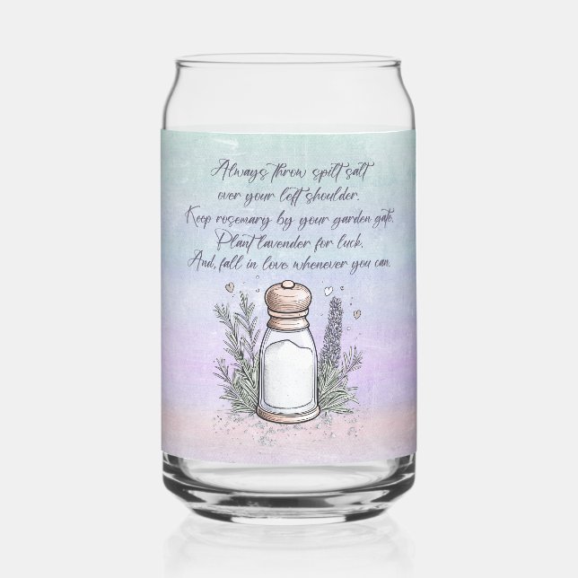 Viel Glück Magic Zauber Halloween Design Dosenglas (Links)