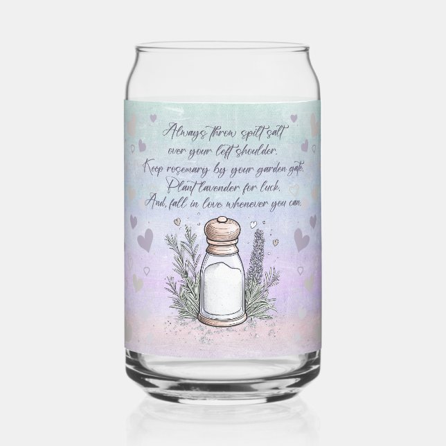 Viel Glück Magic Zauber Halloween Design Dosenglas (Links)