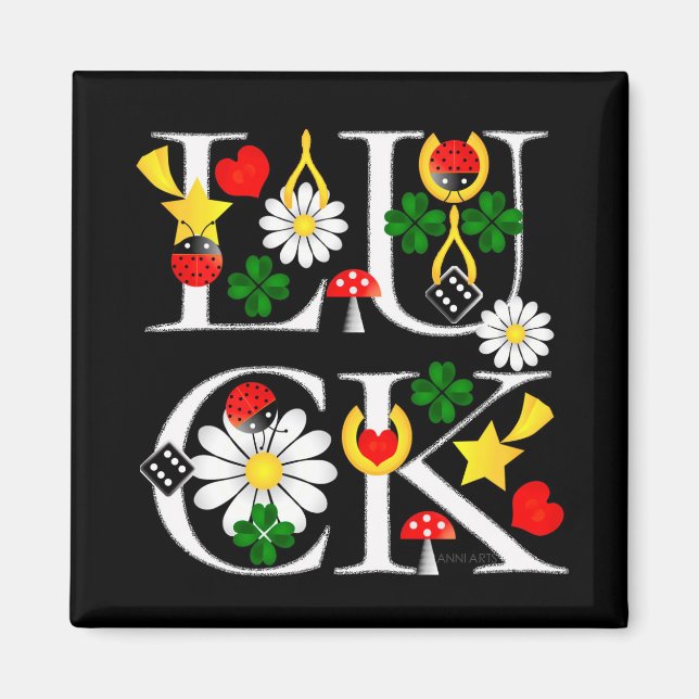 Viel Glück Magnet (Vorne)