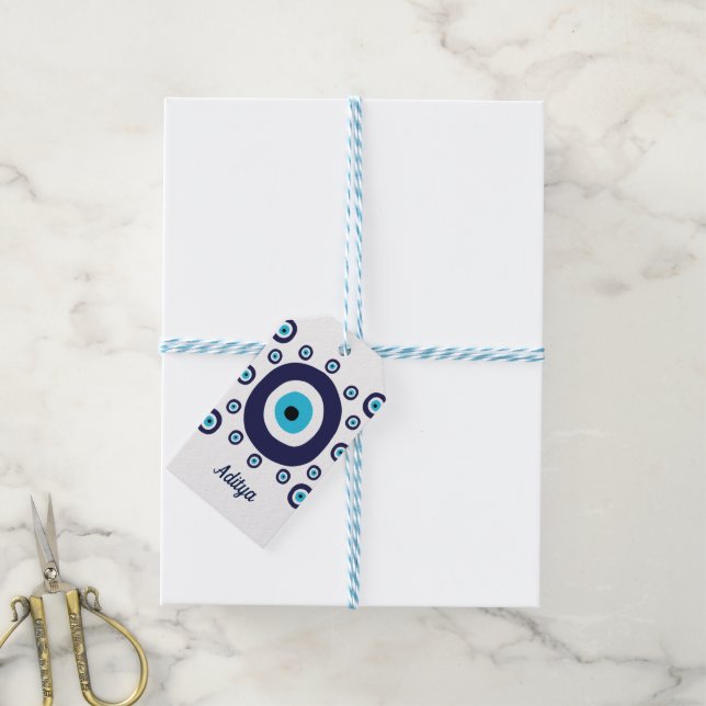 Viel Glück Safe Trip Moving Abroad Lucky Evil Eye Geschenkanhänger (Mit Garn)