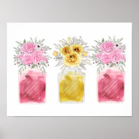 Viel Glück Set von Three Parfüm Bottle Bouquet