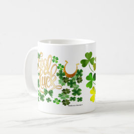 Viel Glück ( St.Patricks Day ) Geschenk Kaffee Tas Kaffeetasse