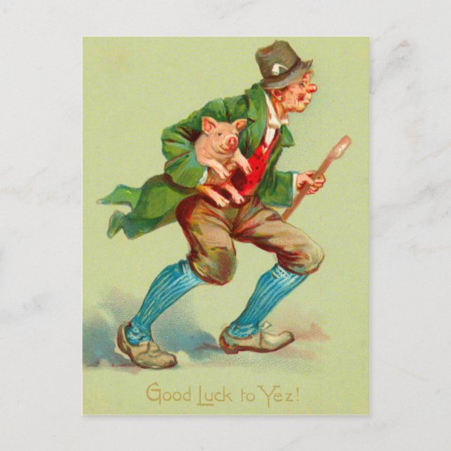 Viel Glück St. Patrick's Day Postkarten (Vorderseite)
