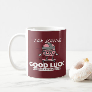 Viel Glück Suchen eines Ersatzgeräts - Gehirndesig Kaffeetasse