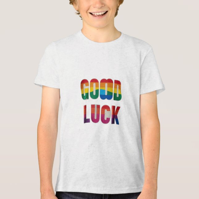VIEL GLÜCK Tri-Blend SHIRT (Vorderseite)