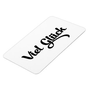 Viel Glück   Viel Glück Deutsch Magnet