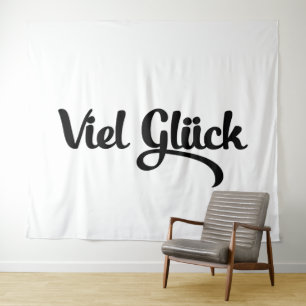 Viel Glück Viel Glück Deutsche Sprache Wandteppich