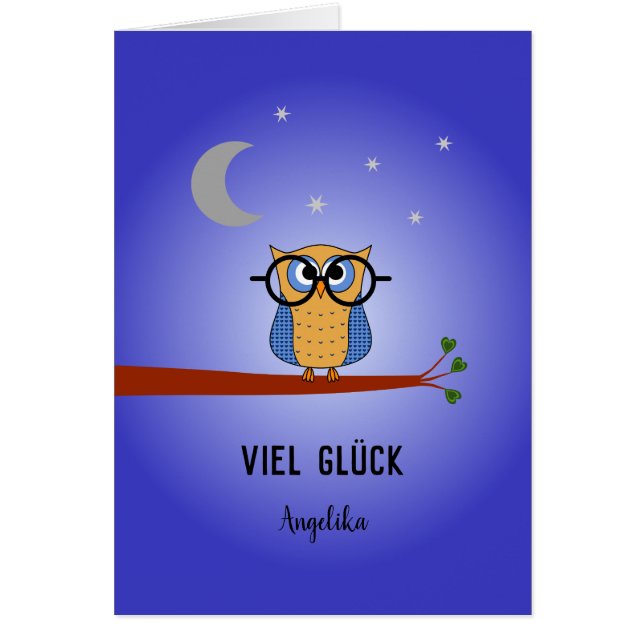 Viel Gluck viel Glück personalisierte akademische  (Vorne)