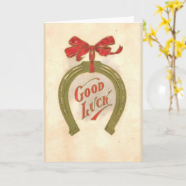 Viel Glück - Vintage Grußkarte Karte