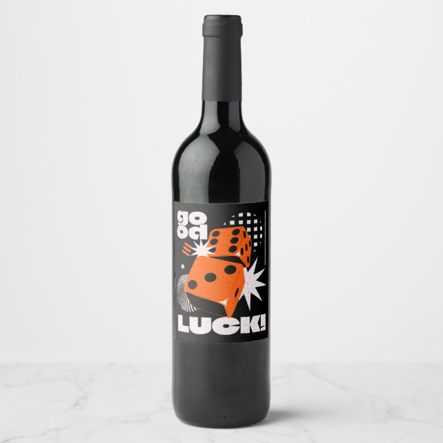 Viel Glück  Weinetikett (Vorderseite)