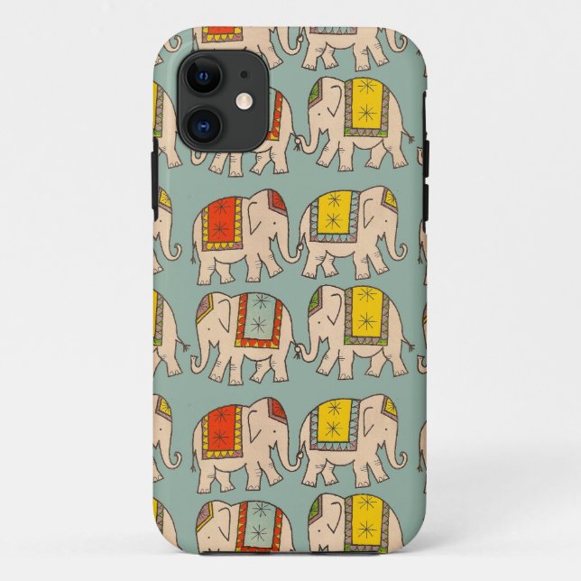 viel Glück-Zirkus-Elefanten niedliches Elefantenmu Case-Mate iPhone Hülle (Rückseite)