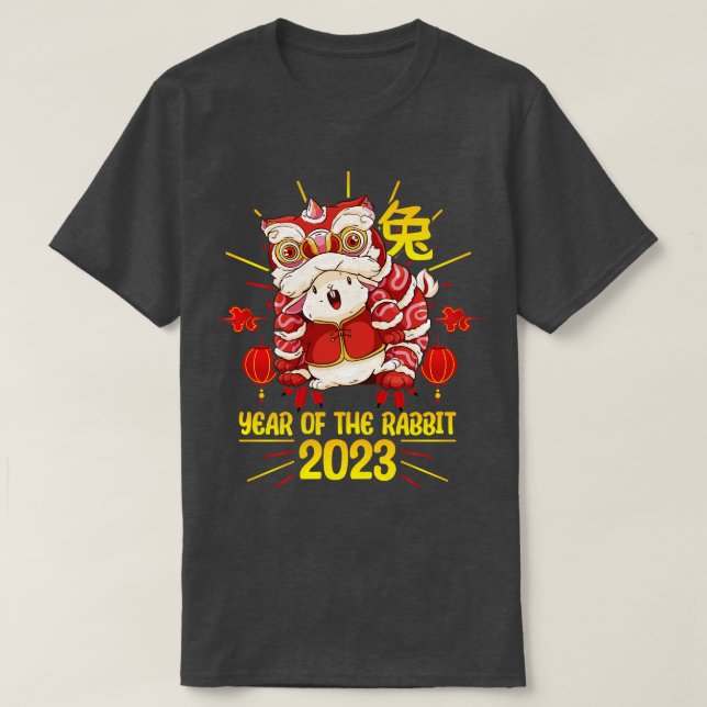 Viel Glück Zodiac Happy Chinese New Year of the Ra T-Shirt (Design vorne)