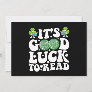 Viel Glück zum Lesen des St Patricks Day Disco Bal Einladung