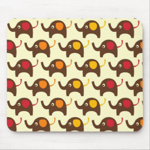 Viel Glückelefant-Musterdruck Mousepad