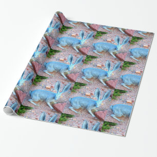 Viel Glückkaninchenpapier Geschenkpapier
