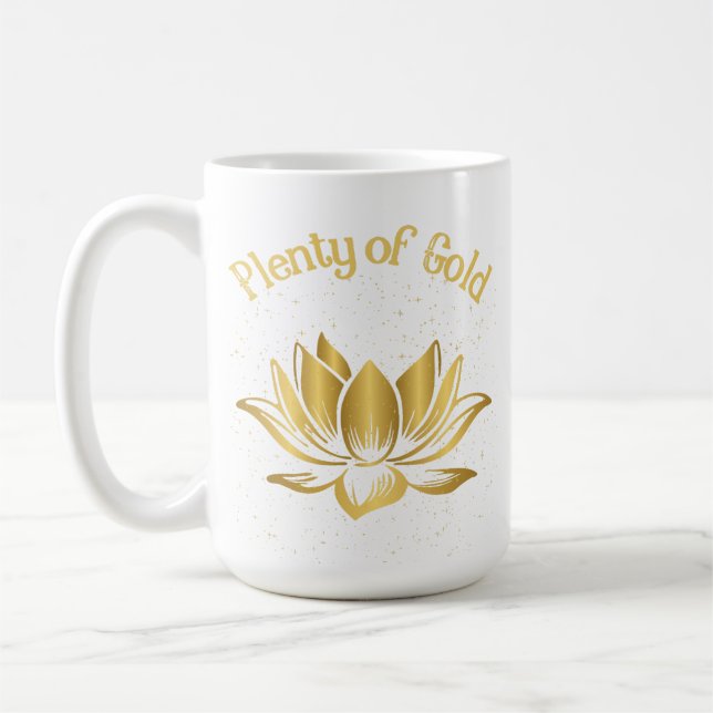 Viel Gold Lotus Kaffeetasse (Links)