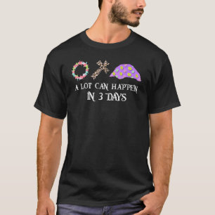 Viel kann in 3 Tagen Leopard Jesus Cross Ess passi T-Shirt