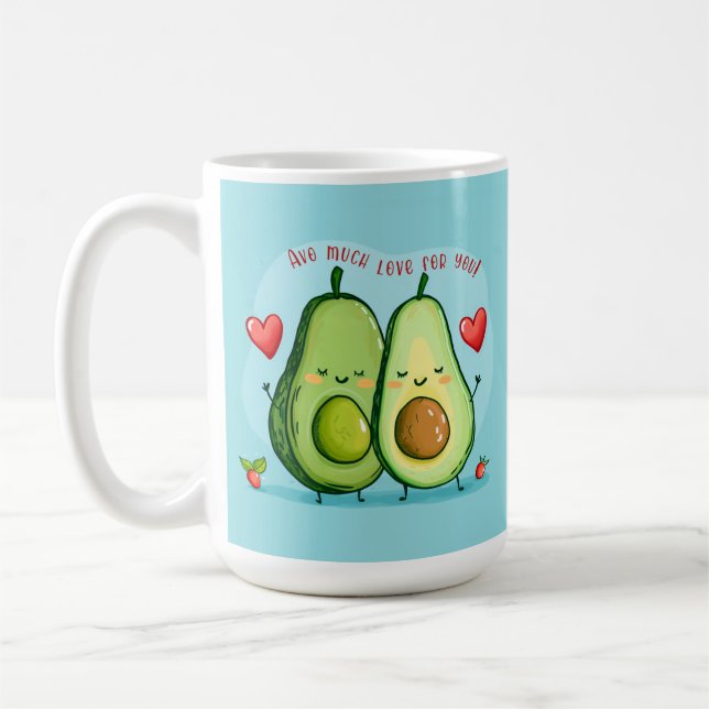 Viel Liebe Avocado Kaffeetasse (Links)