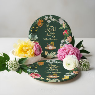 Viel Liebe Baby in Bloom Garden Baby Dusche Pappteller