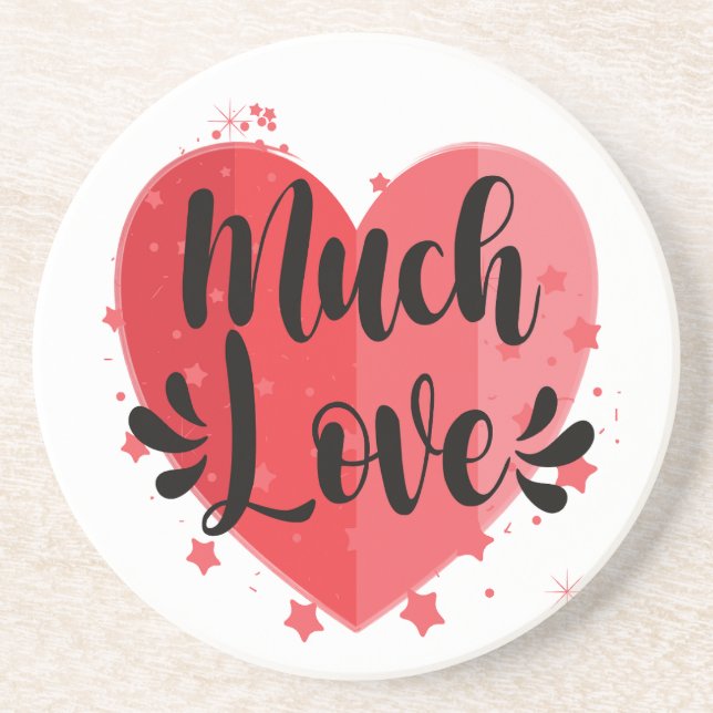 Viel Liebe, großer Untersetzer (Vorne)