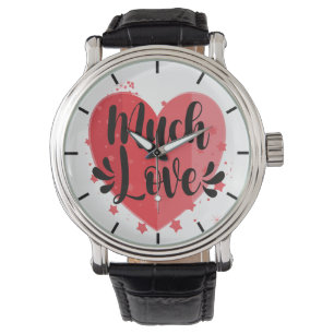 Viel Liebe, großes Herz Armbanduhr