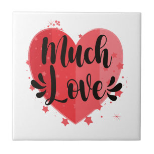 Viel Liebe, großes Herz Fliese