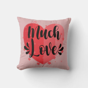 Viel Liebe, großes Herz Kissen