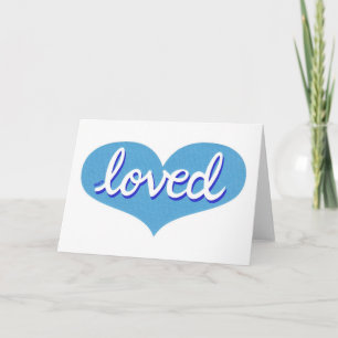 VIEL LIEBT - Bewundert - Baby-Junge blauen Liebe H Karte