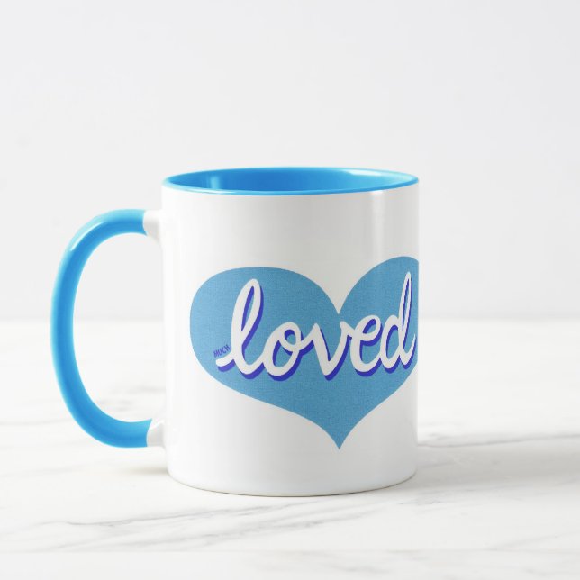 VIEL LIEBT - Herz der blauen Liebe Tasse (Links)