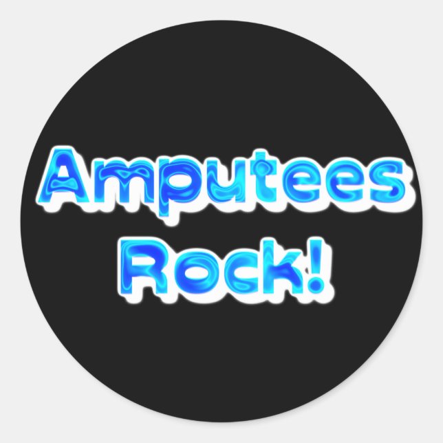 Viel Rock! Runder Aufkleber (Vorderseite)